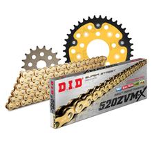 Juego de cadenas DID Stealth 520ZVM-X / 108 Cerradura de remache oro
