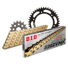 Set di catene DID Alu 520ZVM-X / 118 Senza fine nero per KTM LC4 Adventure R Duke 400 / 640 ccm Bj. 1994 - 2007