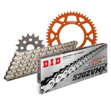Set di catene DID Alu 520ZVM-X / 120 Senza fine arancione