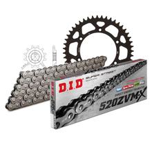 Kit de Corrente DID Alu 520ZVM-X / 112 Enduro sem emendas preto para Suzuki DR-Z E K S SM 400 ccm Ano. 2000 - 2007