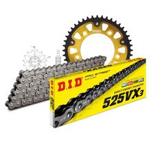 Kit de Corrente DID Stealth 525VX3 / 116 Endless dourado para Honda CBF N S ABS 600 ccm Ano. 2004 - 2007