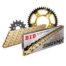 Juego de cadenas DID Stealth 520ZVM-X / 104 Cerradura de remache oro