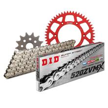 Kit de Corrente DID Alu 520ZVM-X / 116 Elo Fechamento Rápido Vermelho