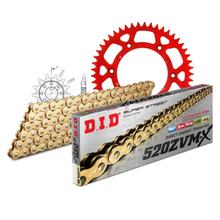 Kit de Corrente DID Alu 520ZVM-X / 112 Endlos vermelho para Honda CR R 250 ccm Ano 1992 - 1993