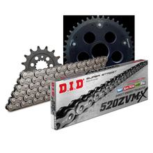 Kit de Corrente e Coroas DID Stealth Edge 520ZVM-X / 104 Elo com Fecho Rápido Preto