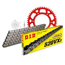 Kit de Corrente DID Alu 520VX3 / 116 Endlos vermelho para Honda CRF R 250 ccm Ano. 2011 - 2017