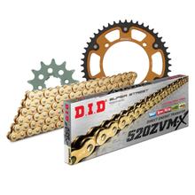 Juego de cadenas DID Stealth 520ZVM-X / 114 Cerradura de remache oro