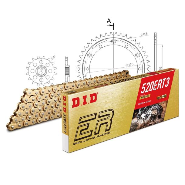 Chain set DID Stealth 520ERT2 / 106 Clip lock red
