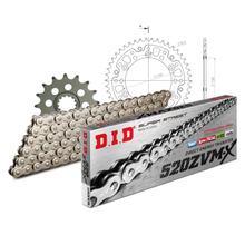 Juego de cadenas DID Stealth 520ZVM-X / 118 Sin fin oro para Yamaha XJ6 Diversion ABS F 600 ccm Bj. 2009 - 2016