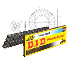 Set di catene DID Alu 520NZ / 114 Blocco della clip nero per Suzuki RM 125 ccm Bj. 2006 - 2012