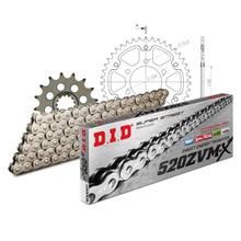 Set di catene DID Stealth 520ZVM-X / 112 Serratura a rivetti oro