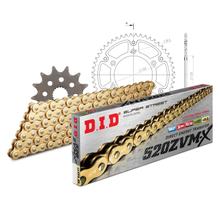 Set di catene DID Stealth 520ZVM-X / 116 Serratura a rivetti oro