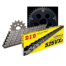 Set di catene DID Stealth Edge 525VX3 / 104 Senza fine nero per Ducati Monster S4R 996 ccm Bj. 2004 - 2006