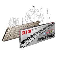 Set di catene DID Stealth 520ZVM-X / 110 Serratura a rivetti oro