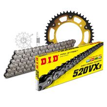 Juego de cadenas DID Stealth 520VX3 / 102 Cierre de clip oro