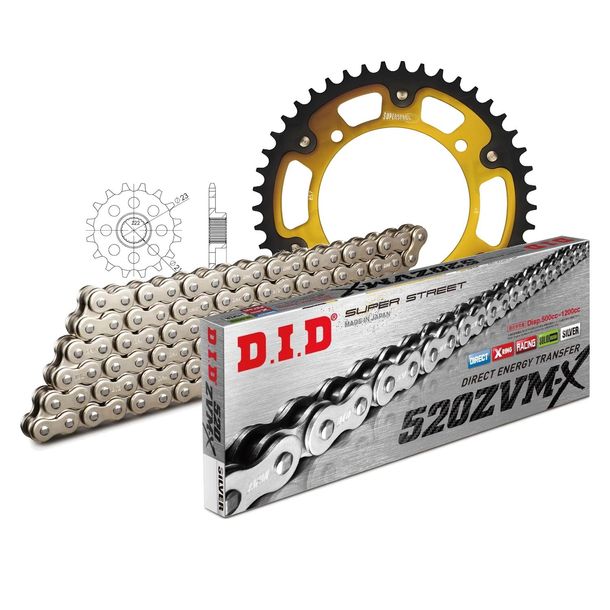 Chain set DID Stealth 520ZVM-X / 104 endless gold
