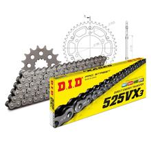 Set di catene DID Stealth 525VX3 / 114 Serratura a rivetti oro