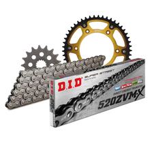 Set di catene DID Stealth 520ZVM-X / 110 Senza fine oro per KTM LC4-E Super Moto LC4 SM 640 ccm Bj. 1999 - 2006