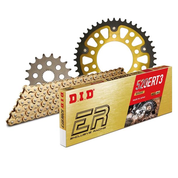 Kettensatz DID Stealth 520ERT2 / 110 Clipschloss gold