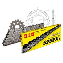 Kit de Corrente DID Stealth 525VX3 / 114 Fecho Nietschloss dourado para Suzuki GSR 600 ccm Ano. 2006 - 2011