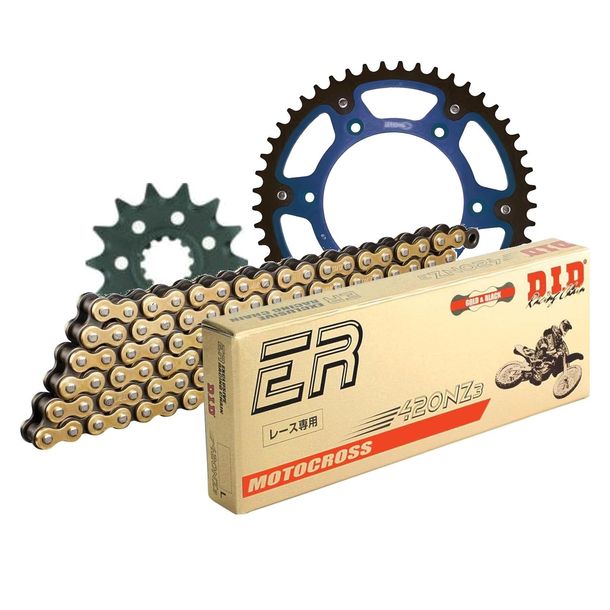 Juego de cadenas DID Stealth 420NZ3 / 112 Cierre de clip naranja