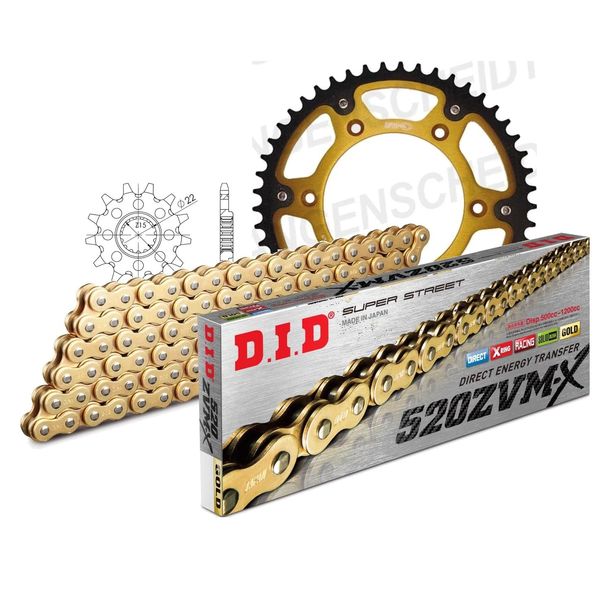 Chain set DID Stealth 520ZVM-X / 116 endless gold
