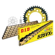 Kettingset DID Stealth 525VX3 / 110 Endlos goud voor KTM Super Duke R 990 ccm Bj. 2004 - 2013