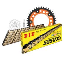 Kettensatz DID Stealth 525VX3 / 108 Nietschloss orange