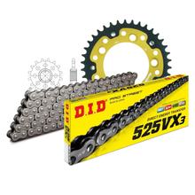 Juego de cadenas DID Stealth 525VX3 / 110 Sin fin oro para KTM Super Duke R 990 ccm Bj. 2004 - 2013