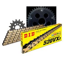 Kettensatz DID Stealth Edge 520VX3 / 104 Endlos schwarz