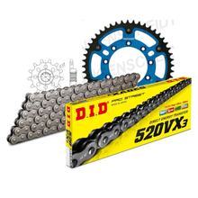 Set di catene DID Stealth 520VX3 / 114 Senza fine blu