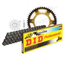 Kit de Corrente DID Stealth 520NZ / 116 Fecho Clipsado Dourado