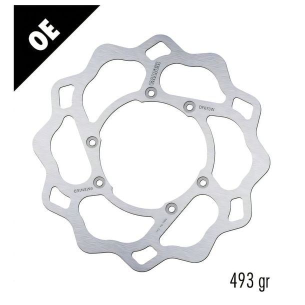 Bremsscheibe Galfer DF673W WAVE® mit ECE R90 Zulassung, starr vorne & hinten 250x3,5mm für HM 50 (50er Enduro)