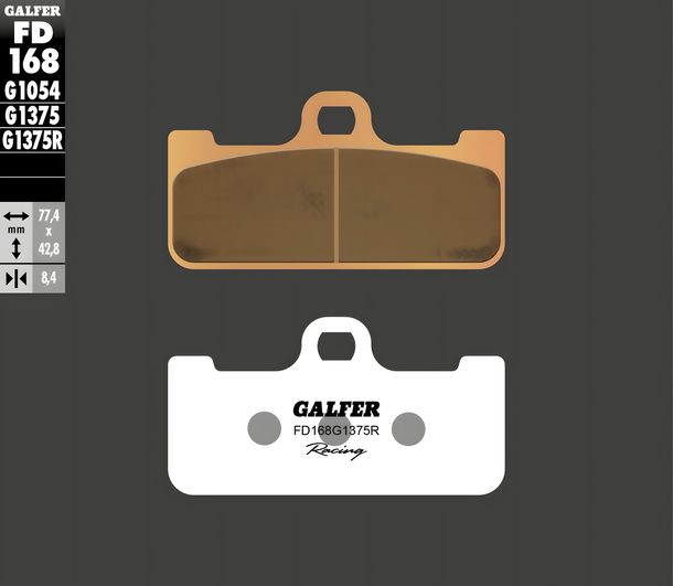 Bremsbeläge Galfer FD168G1375R Sinter-Metall Racing SPORT