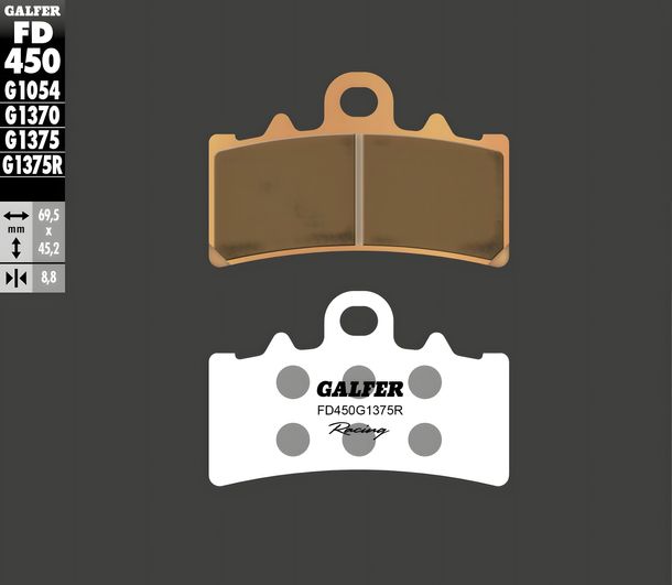 Bremsbeläge Galfer FD450G1375R Sinter-Metall Racing SPORT