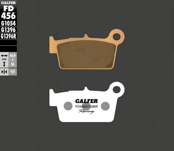Brake pads Galfer FD456G1396R Sintered metal Racing OFFROAD