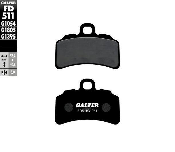Bremsbeläge Galfer FD511G1054 Semi-Metall