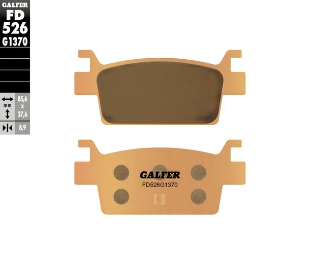 Brake pads Galfer FD526G1370 Sintered metal STREET