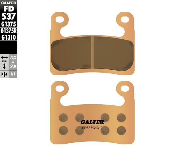 Bremsbeläge Galfer FD537G1310 Sinter-Metall Racing