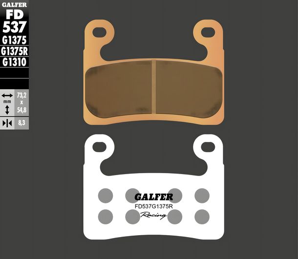 Bremsbeläge Galfer FD537G1375R Sinter-Metall Racing SPORT