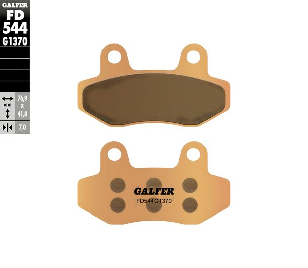 Brake pads Galfer FD544G1370 Sintered metal STREET