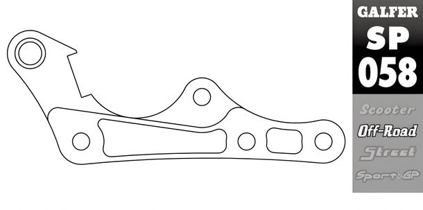 Galfer SP058 280mm klemadapter voor KTM
