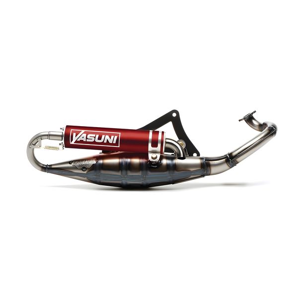 Yasuni 2-stroke 2T exhaust system with approval for Peugeot Jet-Force C-Tech Ludix 2 Blaster RS 12 Radical R-Cup 50 ccm, Peugeot Jet-Force C-Tech Speedfight