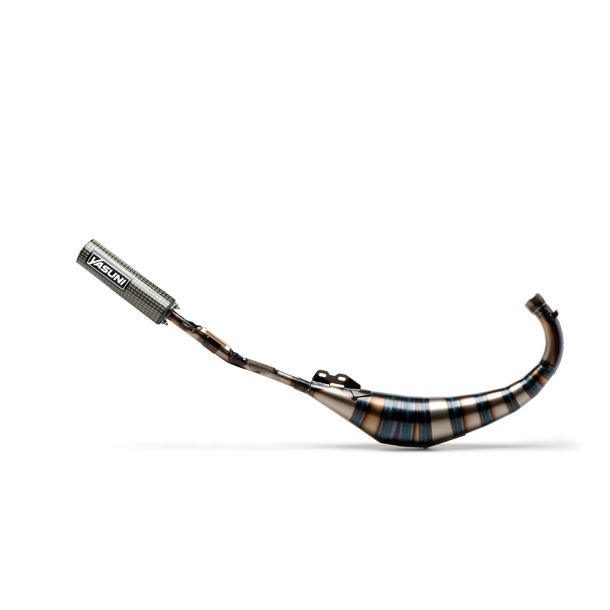 Yasuni R3 Carrera koolstofaramidelook uitlaatsysteem voor Aprilia RS, MBK X-Power Malaguti XSM Motorhispania RX XTM Drakon Naked Tuono 50 cc