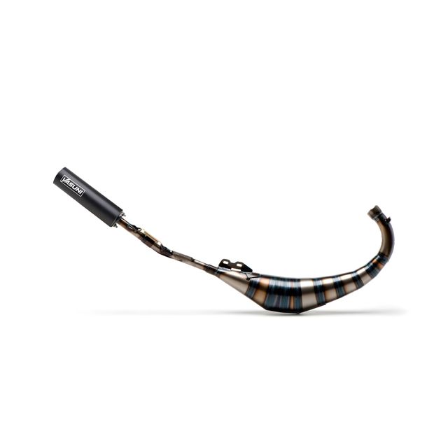 Yasuni R3 Carrera uitlaatsysteem zwart voor Aprilia RS, MBK X-Power Malaguti XSM Motorhispania RX XTM Drakon Naked Tuono 50 cc