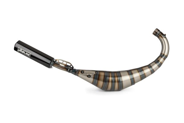 Yasuni R3 Carrera exhaust system black for Aprilia SX RX 50 ccm