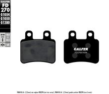 Pastilhas de Freio Galfer FD270G1054 Semi-Metal frente para Derbi Boulevard, Italjet Dragster Jet Set Millenium 150 - 250 ccm