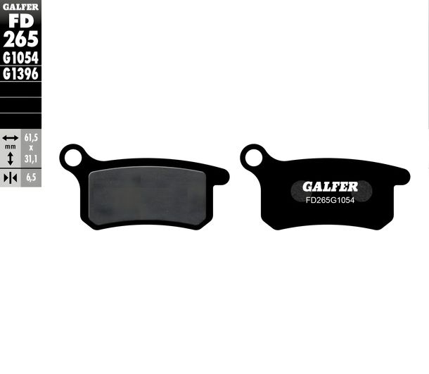 Brake pads Galfer FD265G1054 Semi-metal front for KTM SX 65 ccm Year 2002 - 2003