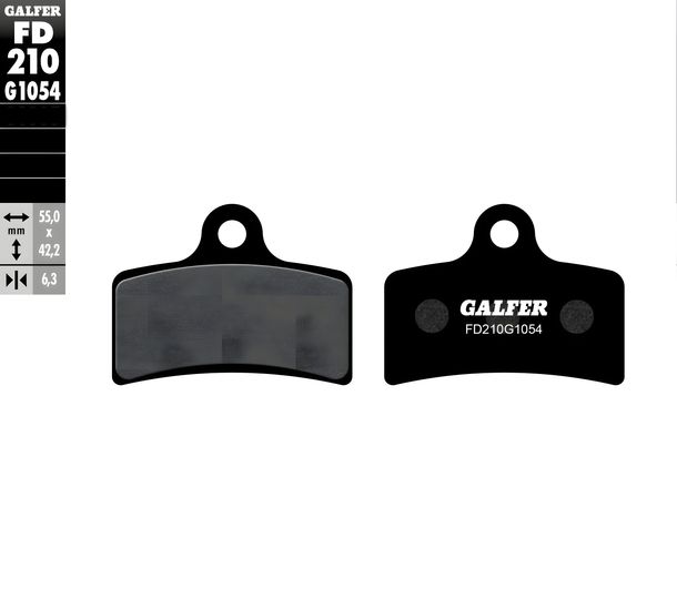Remblokken Galfer FD210G1054 Halfmetaal voor