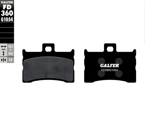 Bremsbeläge Galfer FD360G1054 Semi-Metall vorne